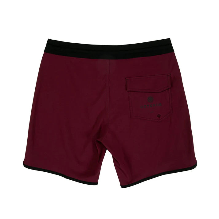HONEY BUCKET 18" BURGUNDY Octopus Board Shorts