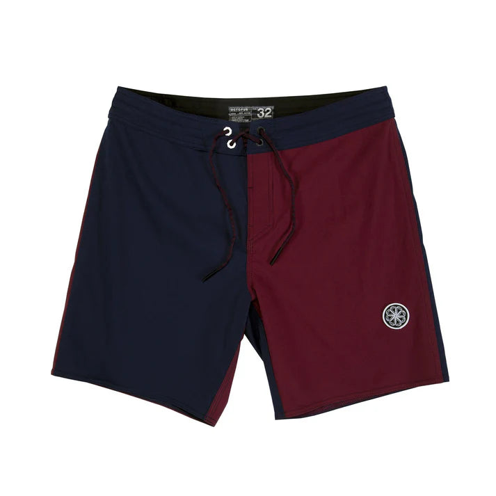 MR. HYDE 18" MIDNIGHT/BURGUNDY Octopus Boardshorts