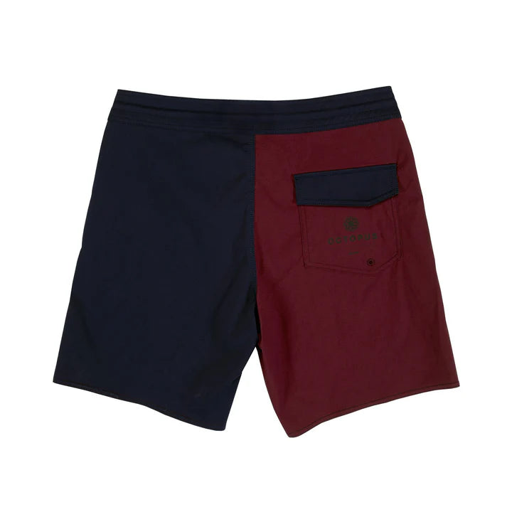 MR. HYDE 18" MIDNIGHT/BURGUNDY Octopus Boardshorts