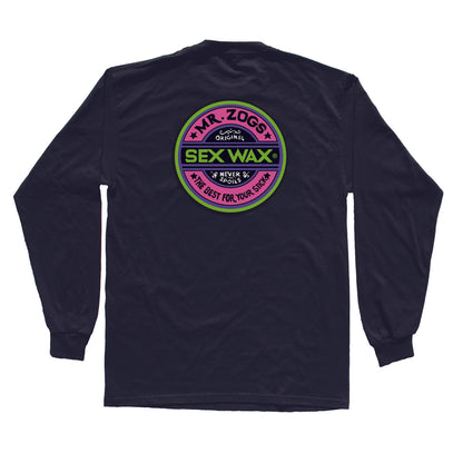 Sexwax Fluoro: Men's Long Sleeve T-Shirt: Black